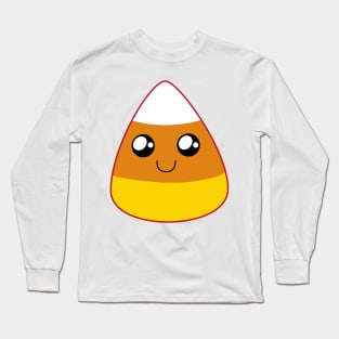 Another Cute Happy Candy Corn (Bright Green) Long Sleeve T-Shirt